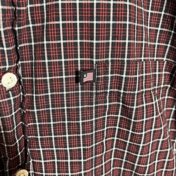 Polo Ralph Lauren Jeans Co. Men's XL Button Down Red Plaid RL Flag L/S - Picture 4 of 7